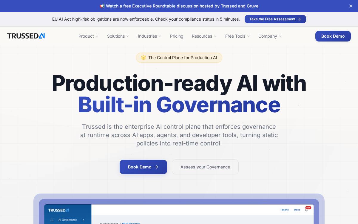Trussed AI website preview