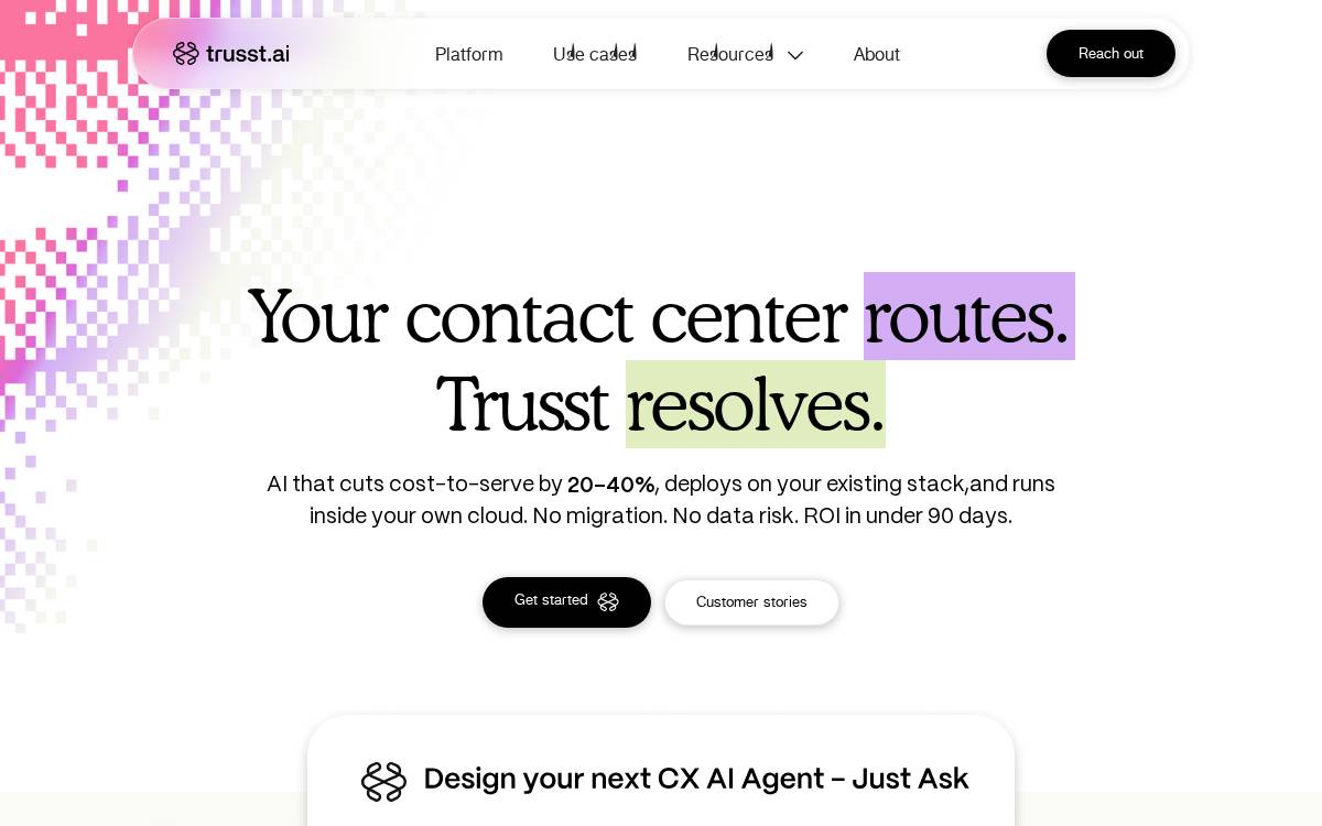 Trusst website preview