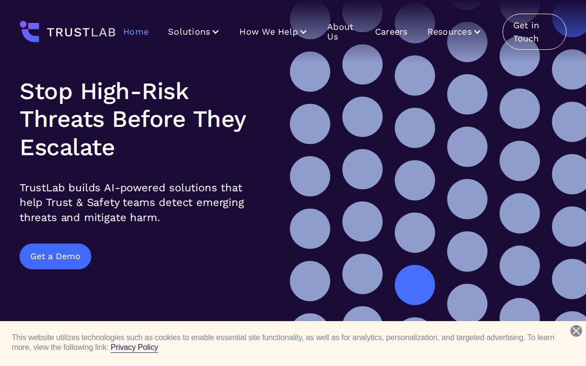 Trust Lab website preview