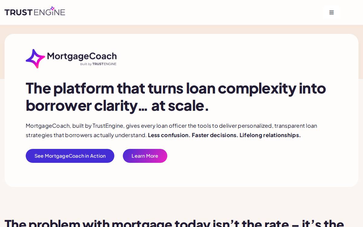 TrustEngine website preview