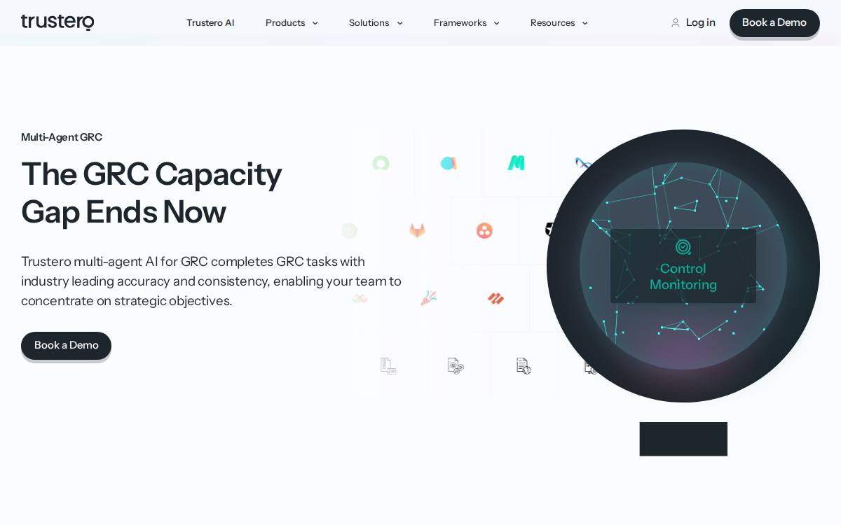 Trustero website preview