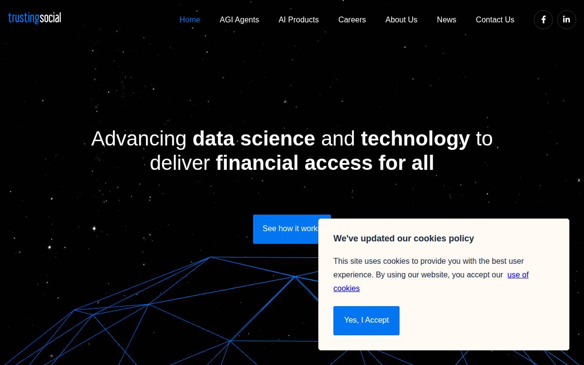 Trusting Social website preview
