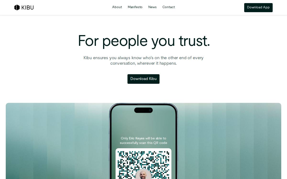 Trustkibu website preview