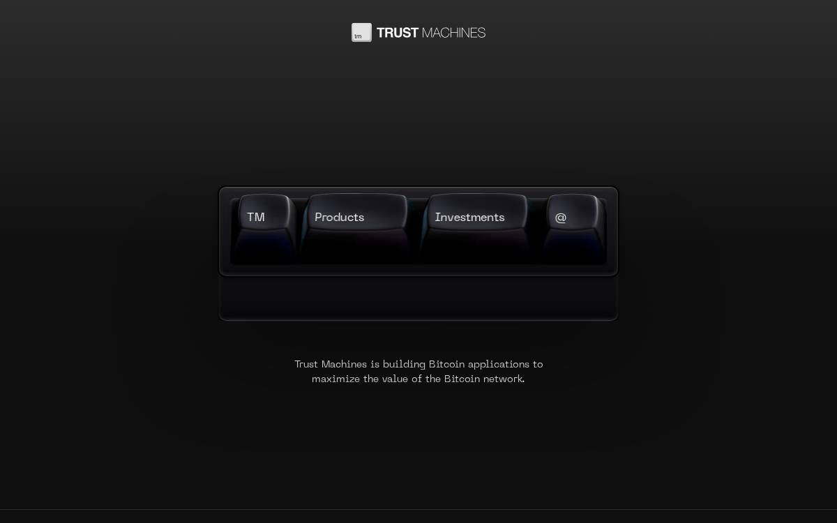 Trust Machines website preview