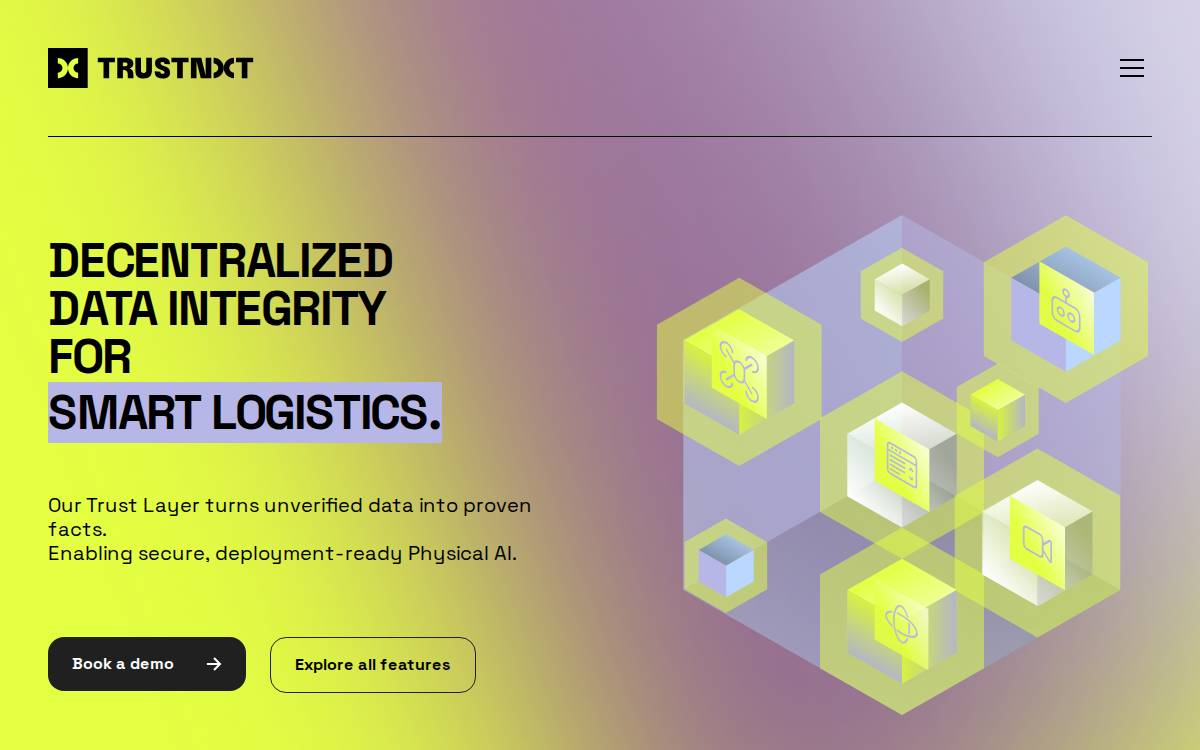 TrustNXT website preview