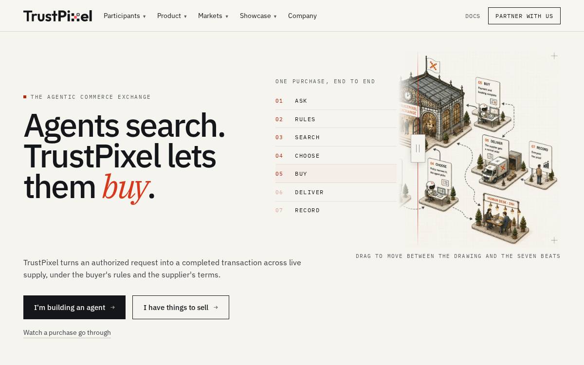 Trustpixel website preview