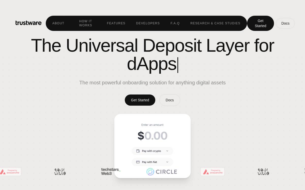 TrustWare website preview