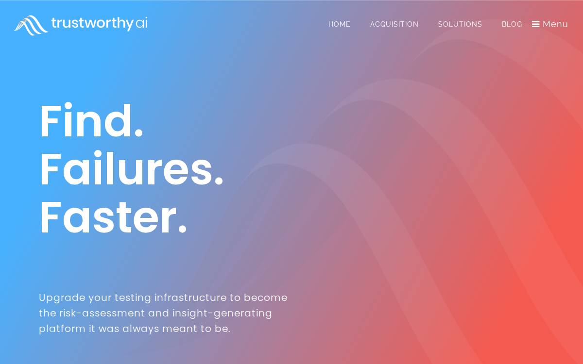 Trustworthy AI Aquired website preview