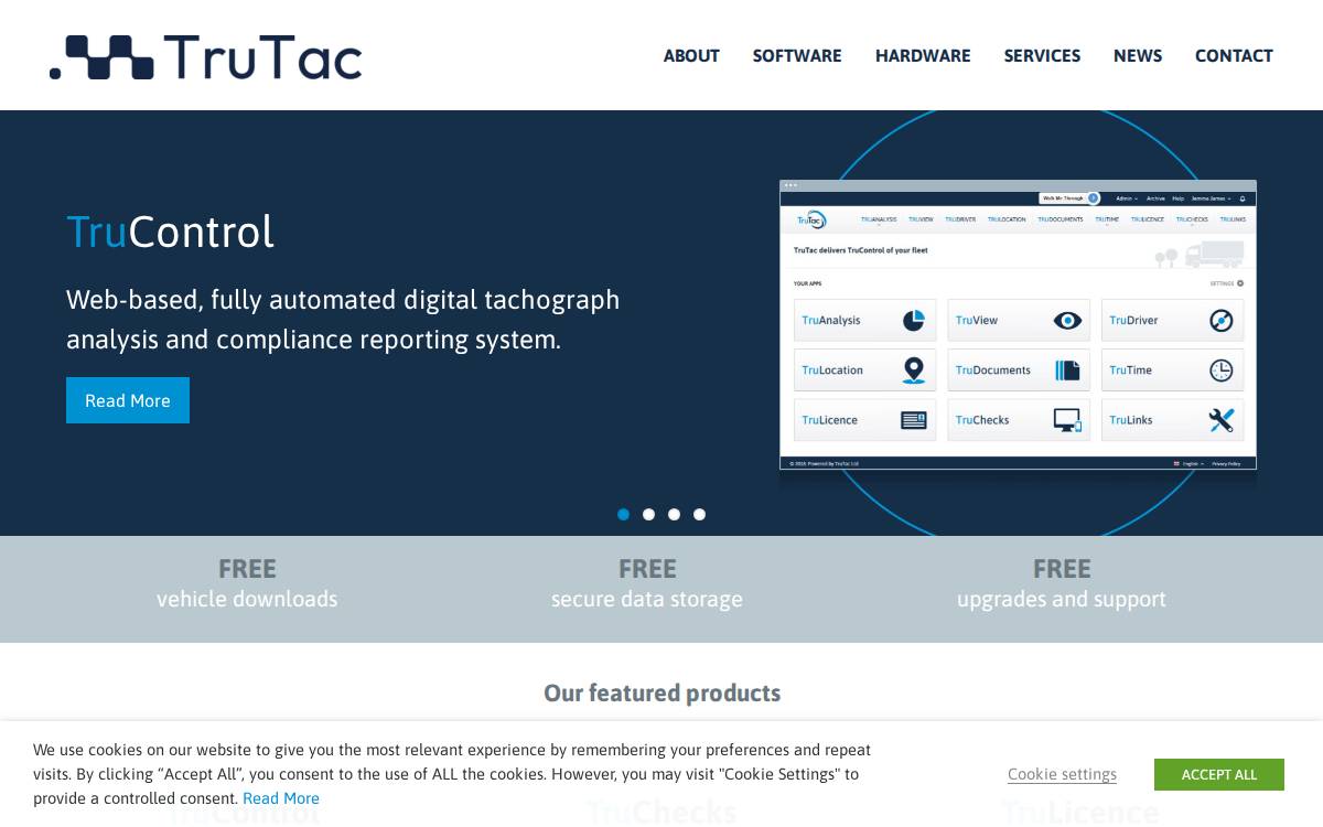 TruTac website preview