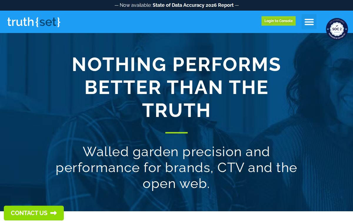 Truthset website preview