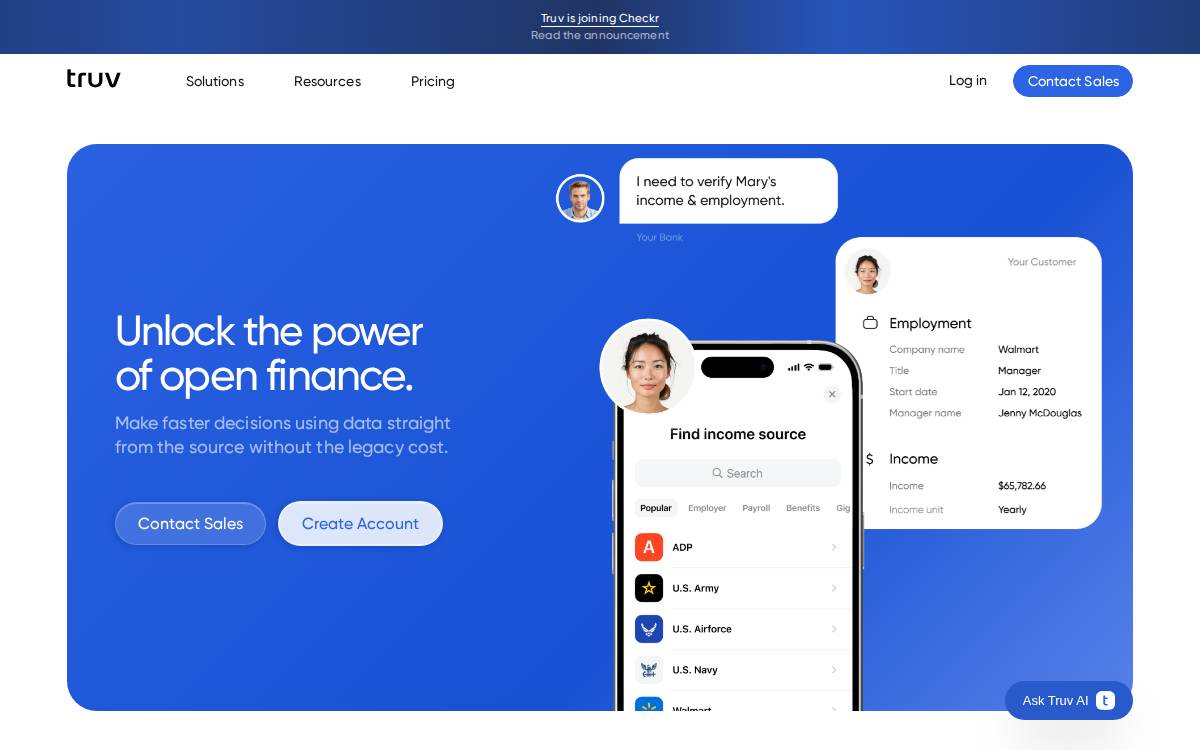 Truv website preview