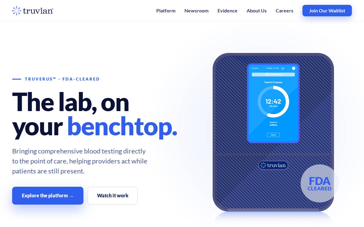 Truvian website preview