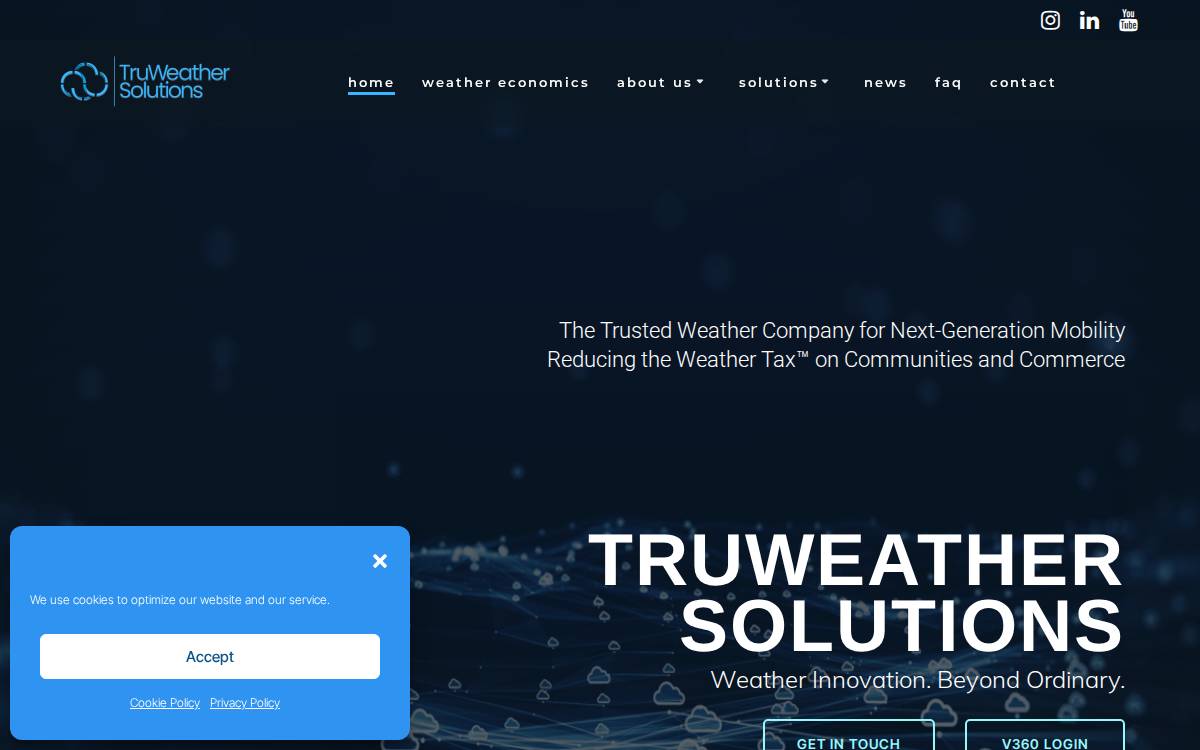Truweathersolutions website preview