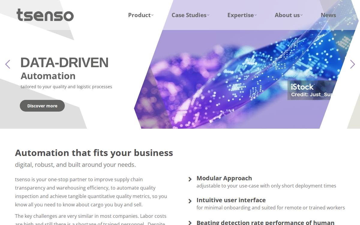 tsenso website preview