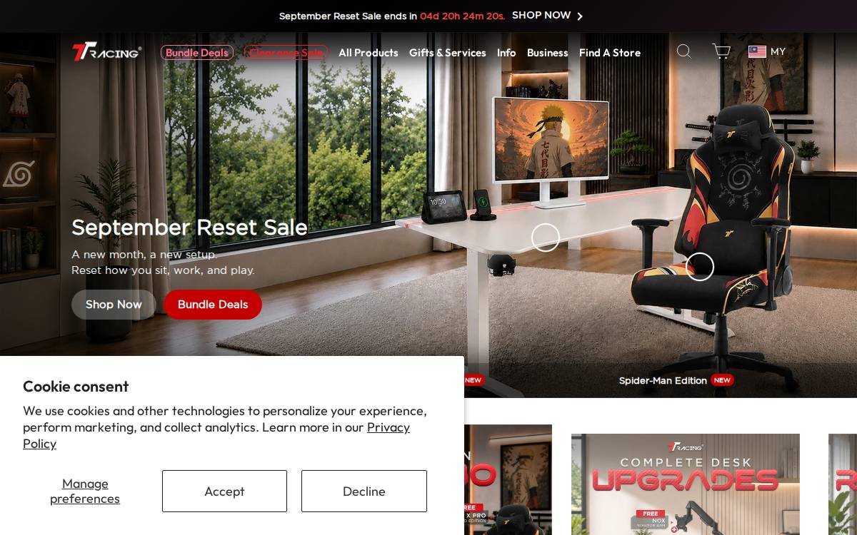 Ttracing website preview
