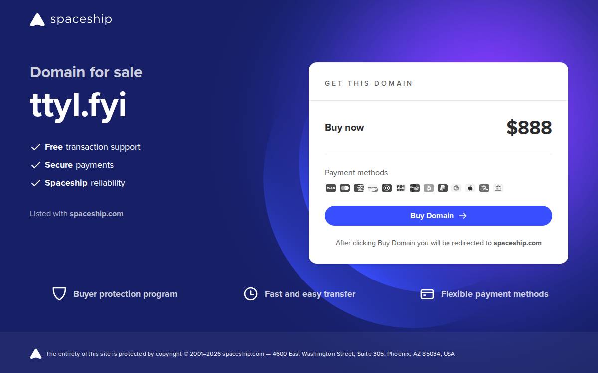 Ttyl website preview