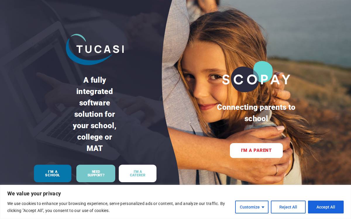 Tucasi website preview