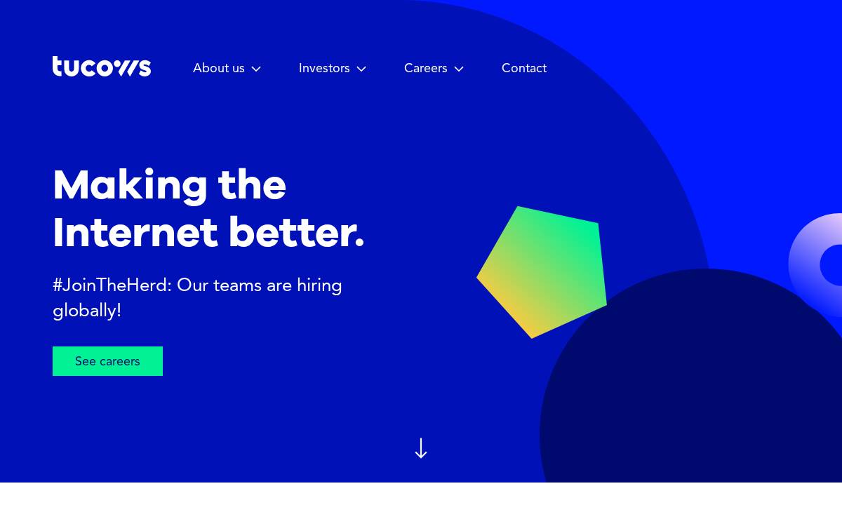 Tucows website preview