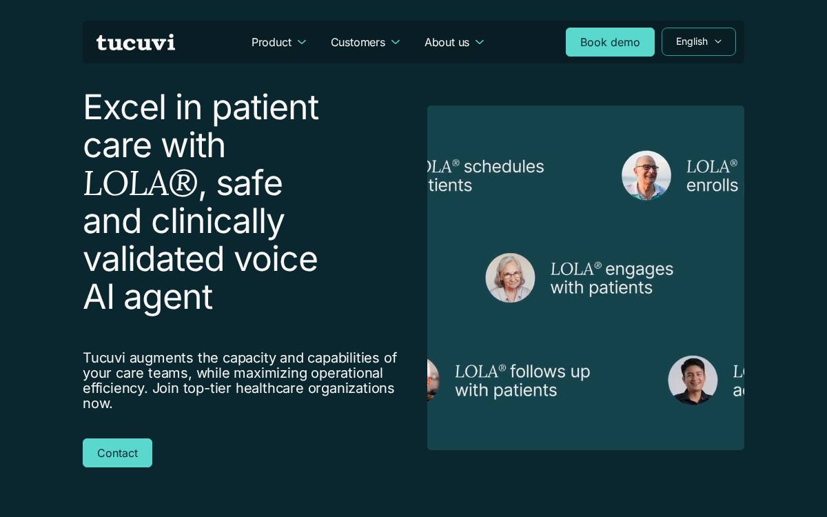 Tucuvi website preview