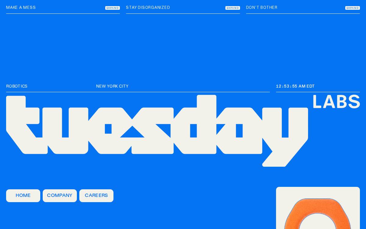 Tuesday Labs website preview