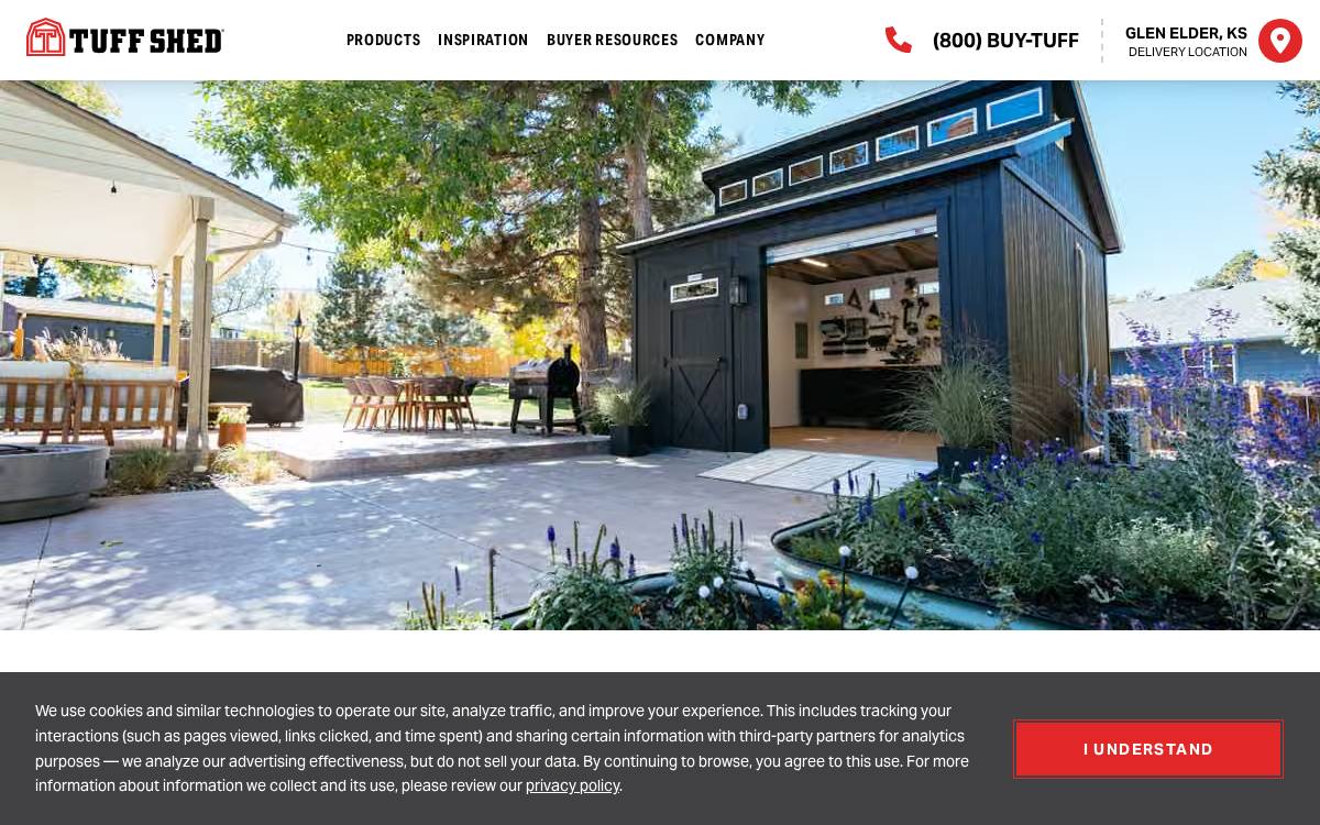 Tuffshed website preview