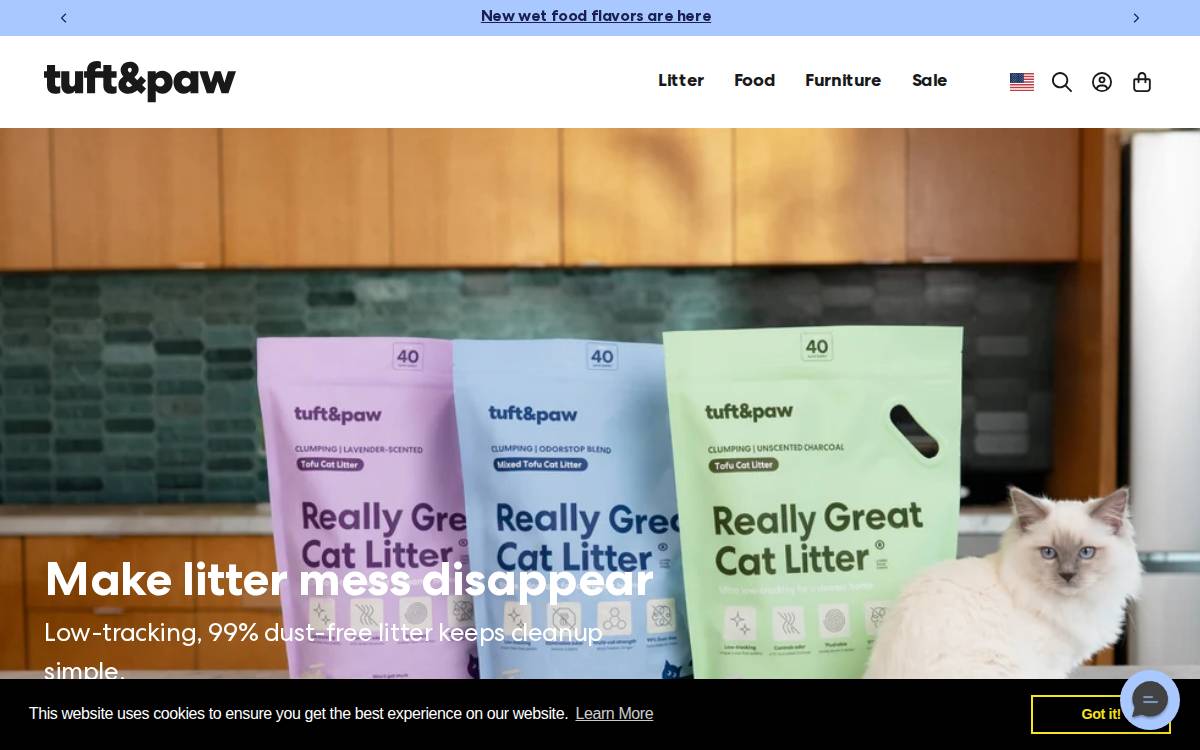 TUFT + PAW website preview