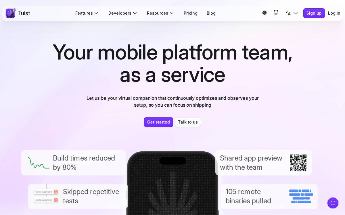 Tuist website preview