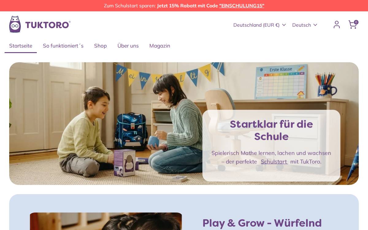 Tuktoro website preview