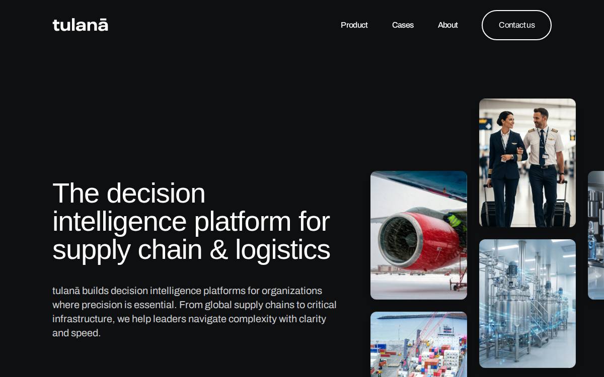 Tulana website preview