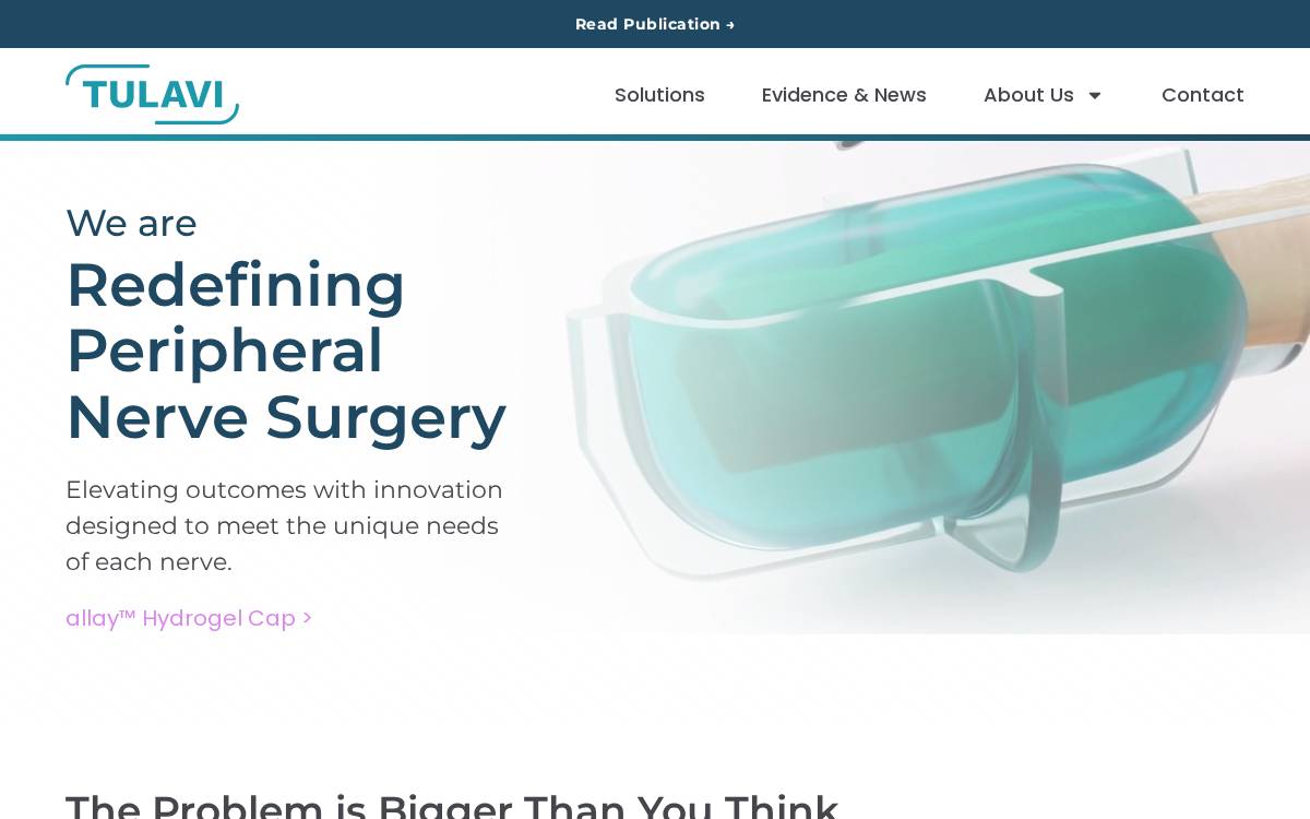 Tulavi Therapeutics website preview