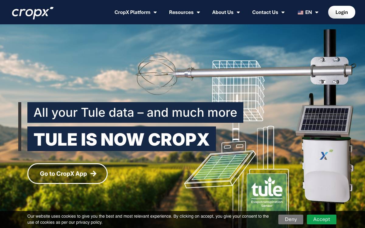 Tule website preview