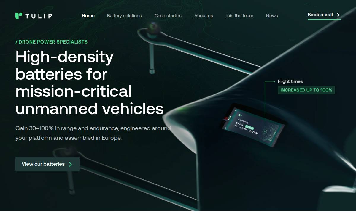 Tulip website preview