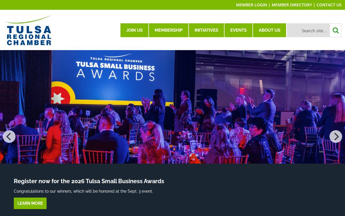 Tulsachamber website preview