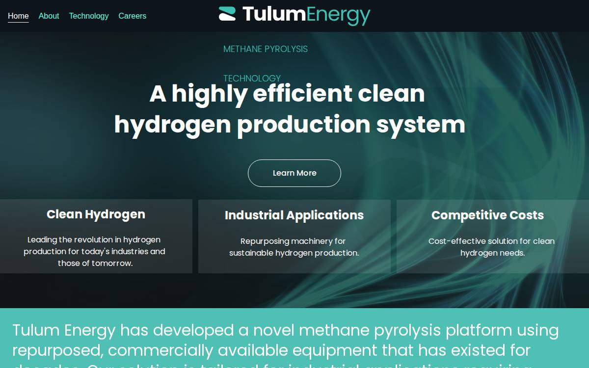 Tulum Energy website preview