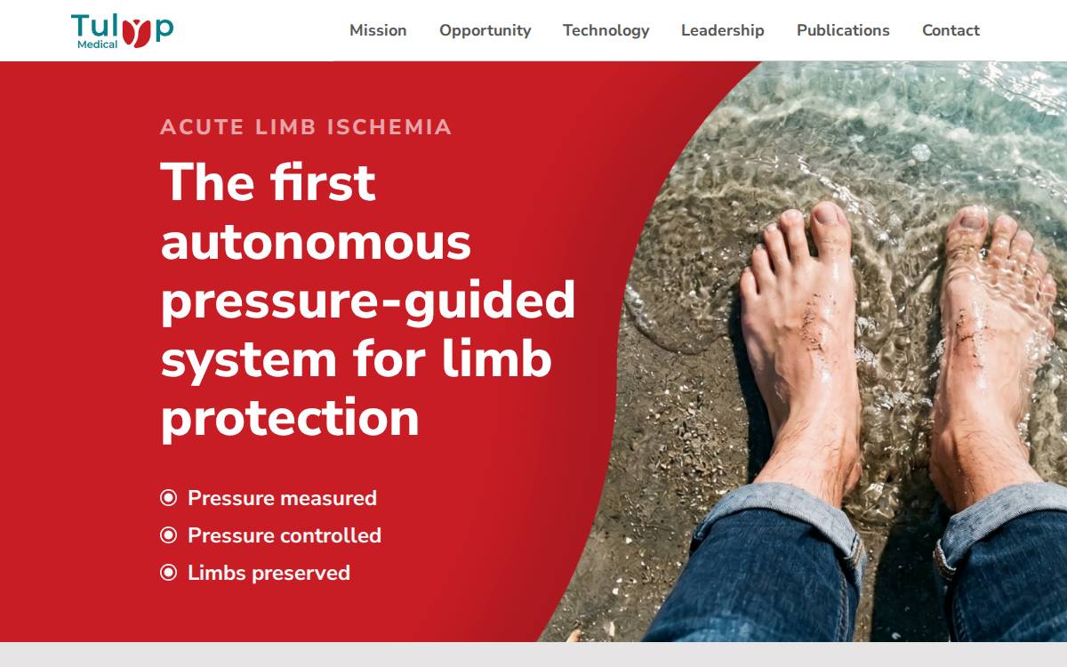 Tulyp Medical website preview