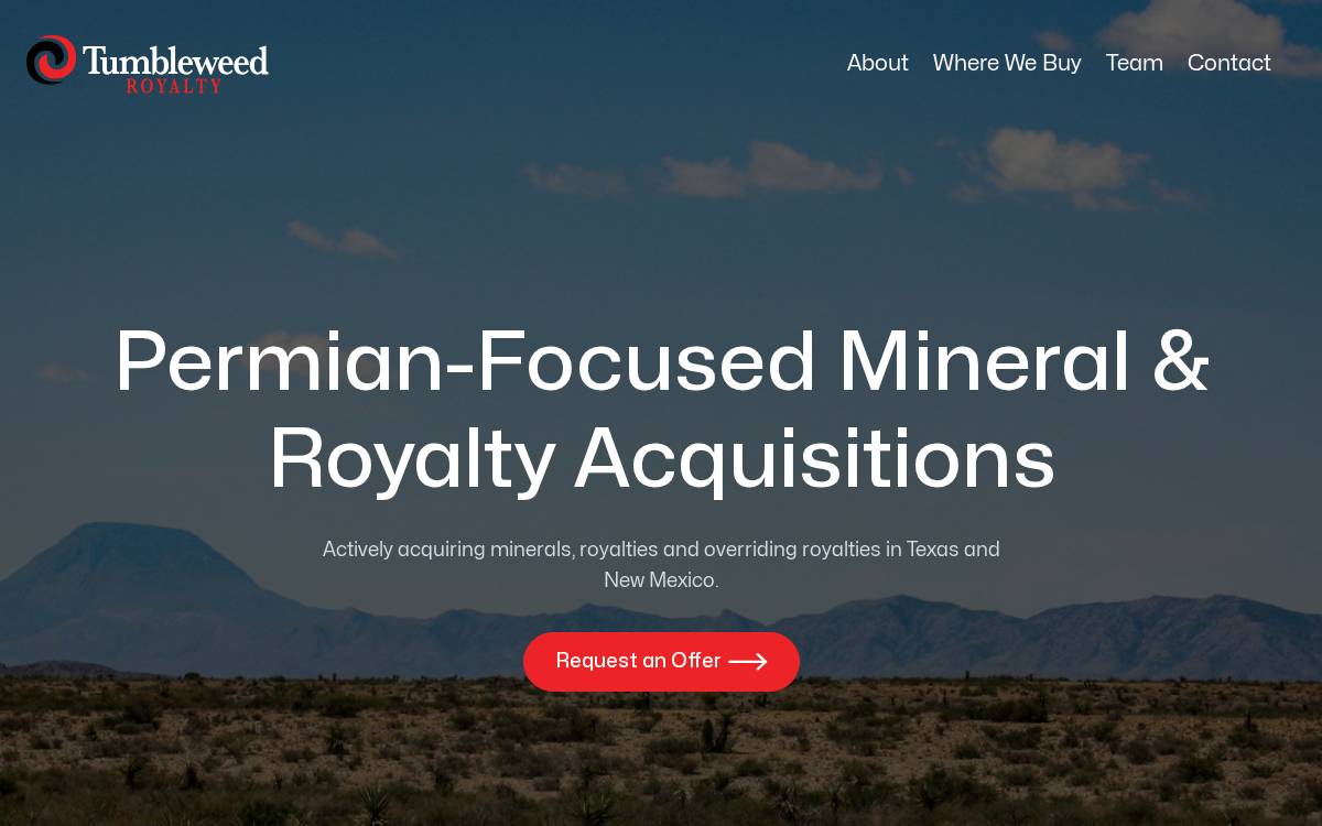 Tumbleweedroyalty website preview