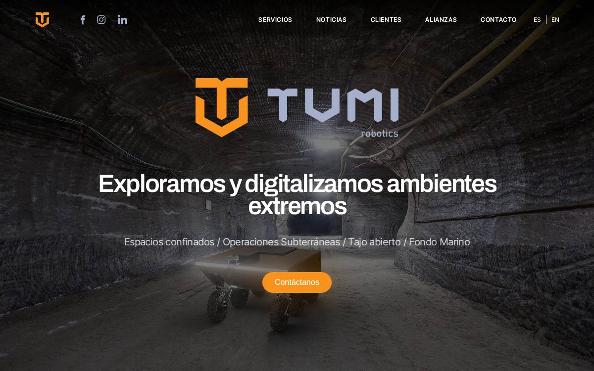 Tumi Robotics website preview