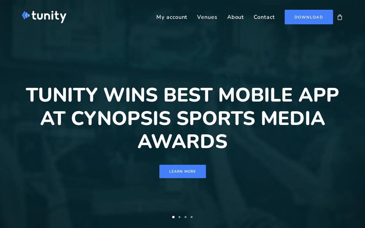 Tunity website preview