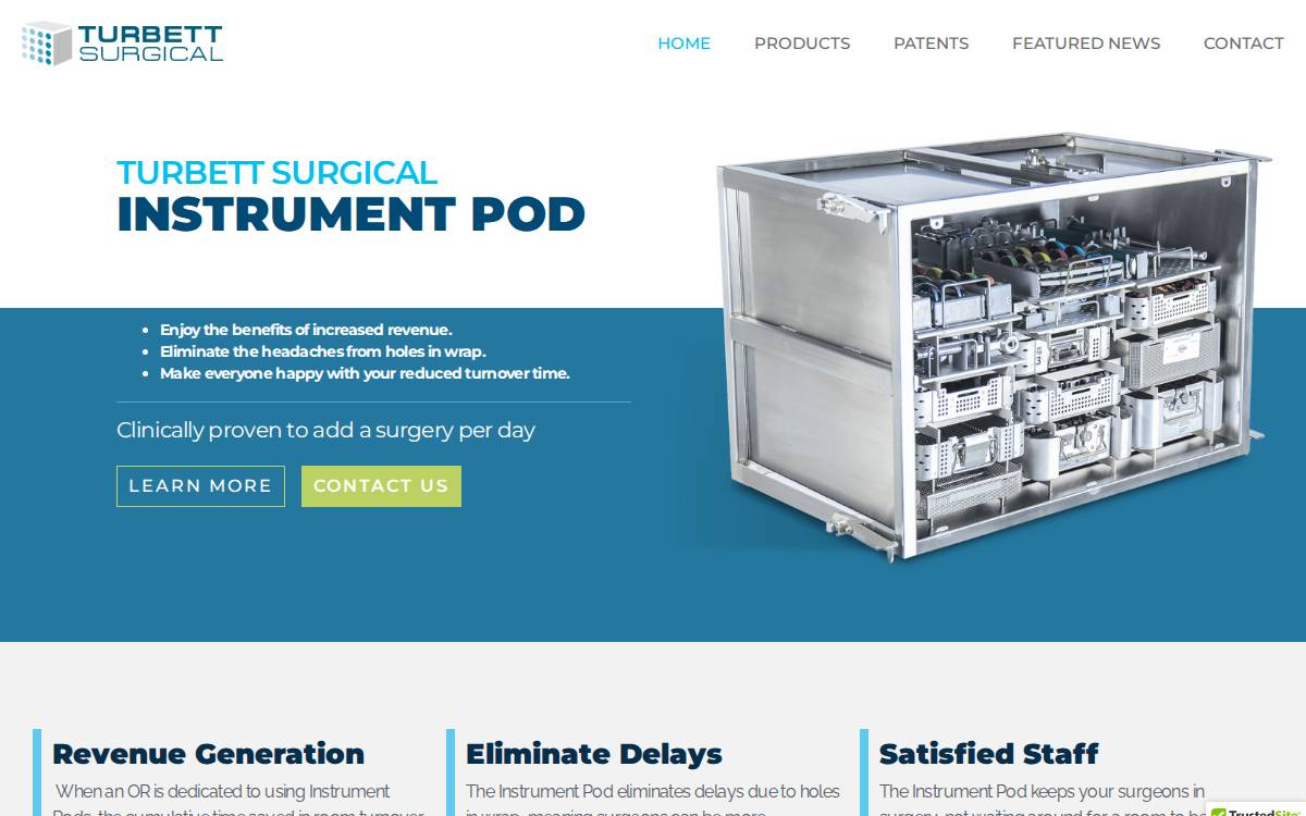 Turbett Surgical website preview