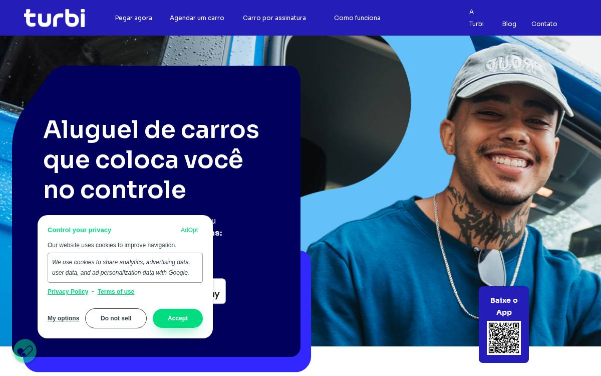 Turbi website preview