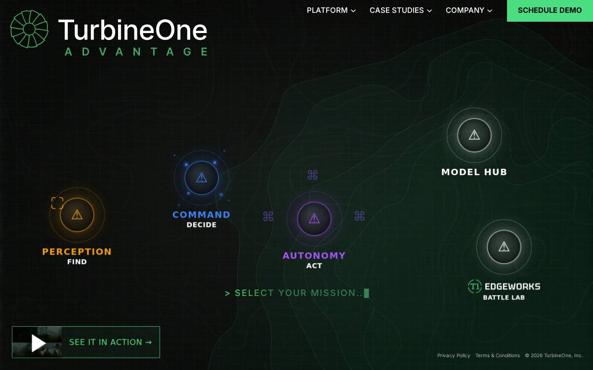 Turbine one website preview