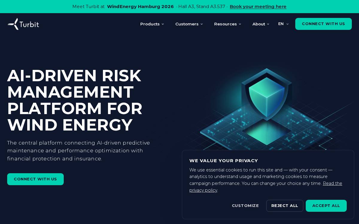 Turbit website preview