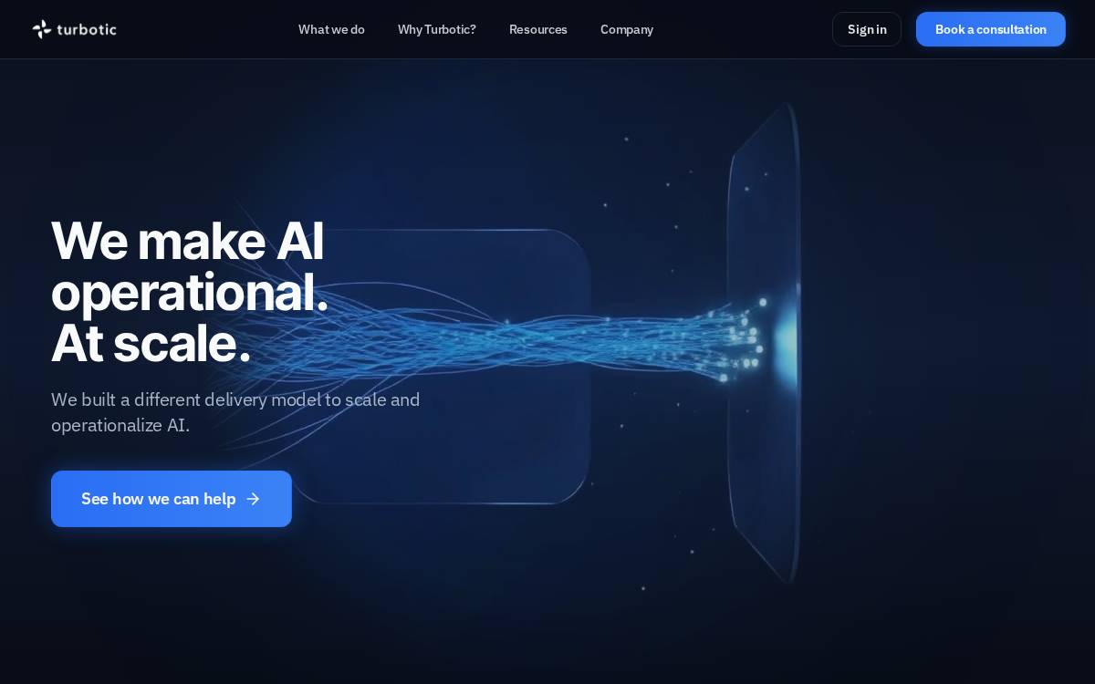 Turbotic website preview