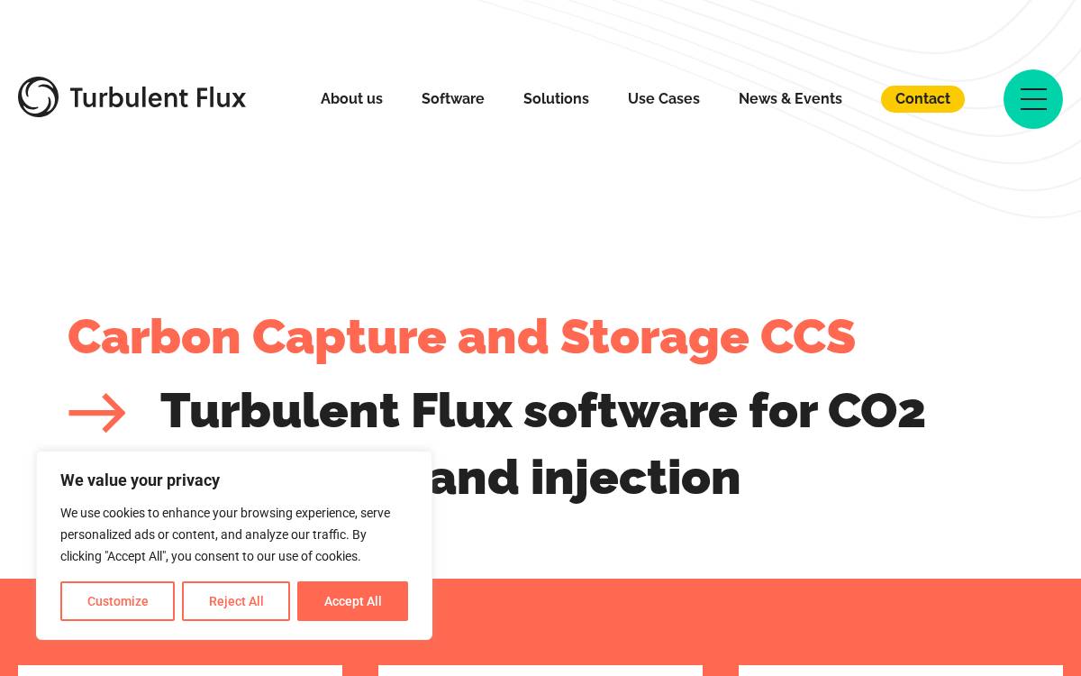 Turbulent Flux website preview
