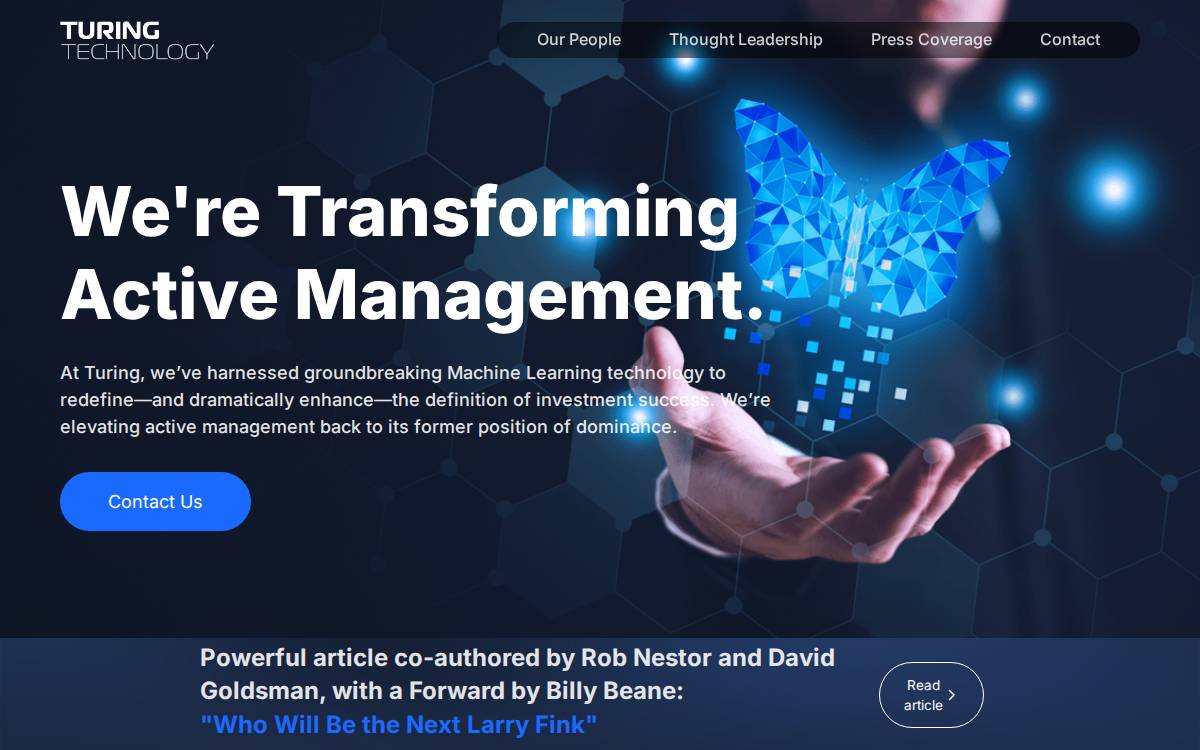 Turing Technology website preview
