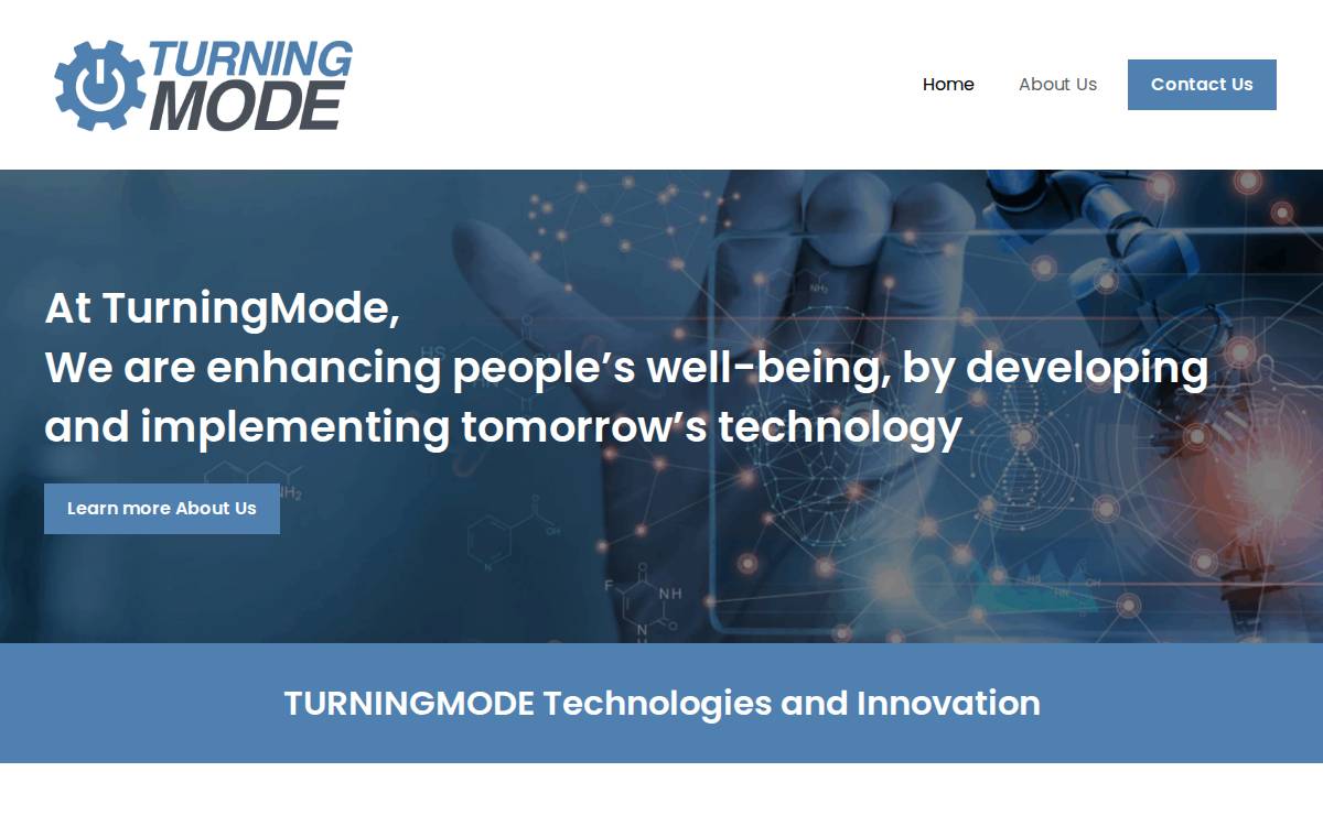 Turning Mode website preview