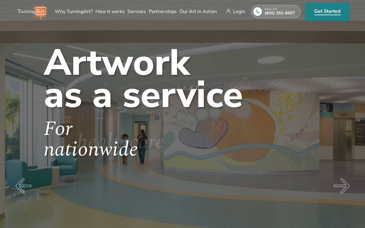 Turningart website preview