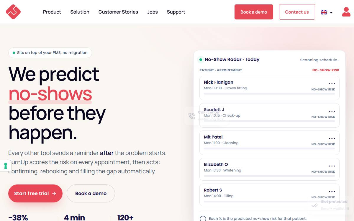 Turnup website preview