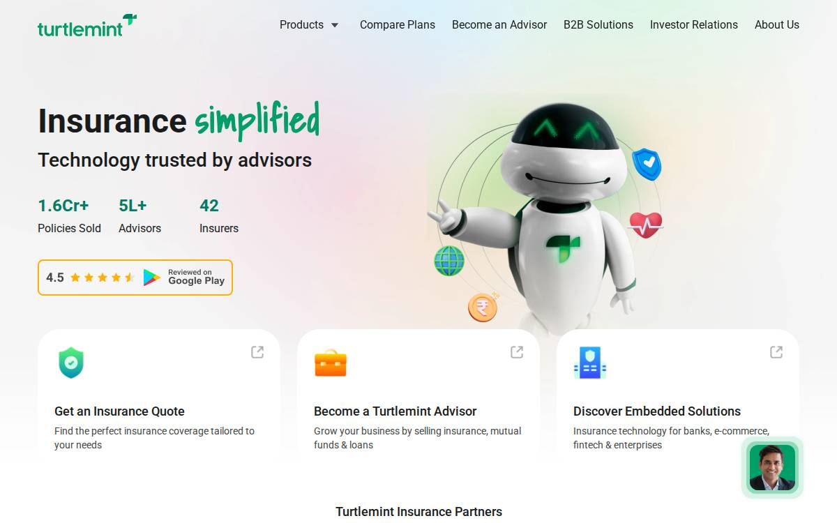 Turtlemint website preview