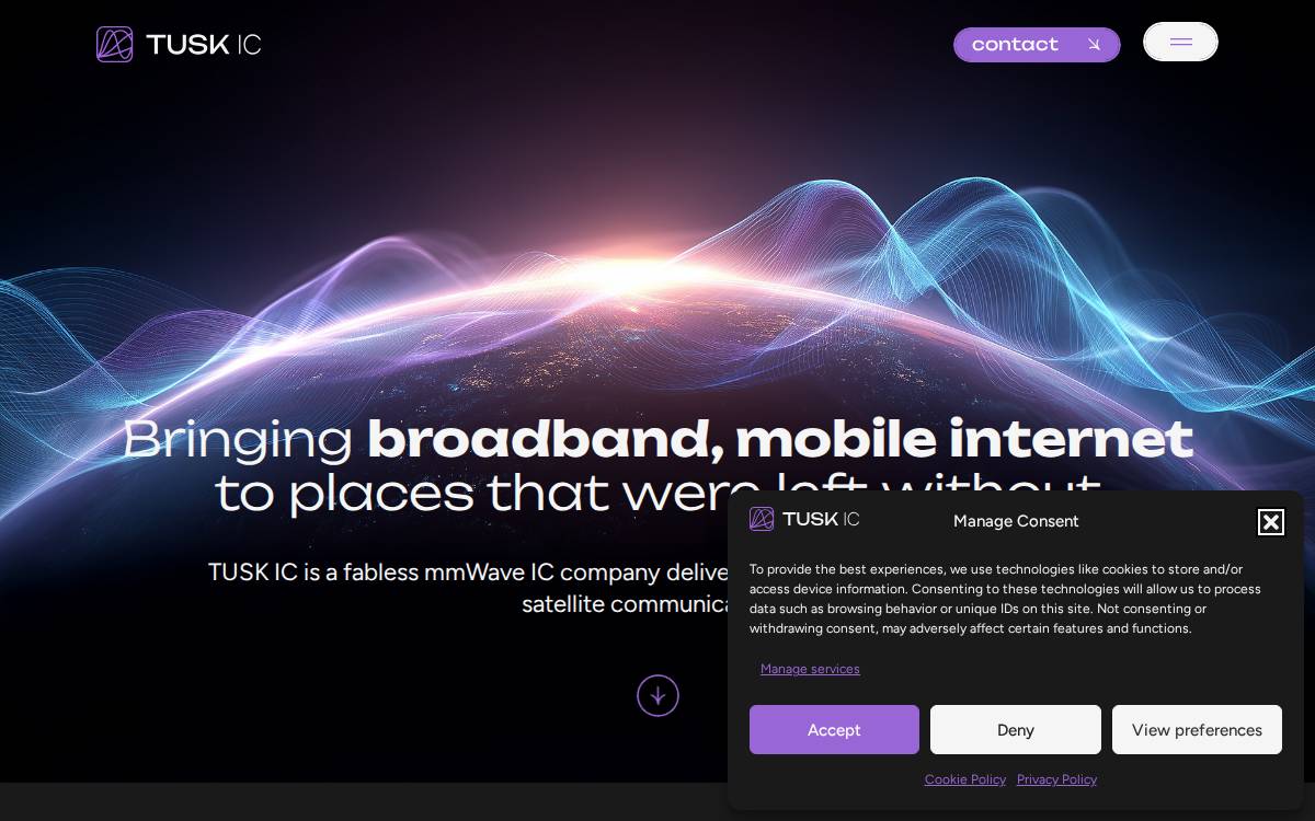 Tusk IC website preview
